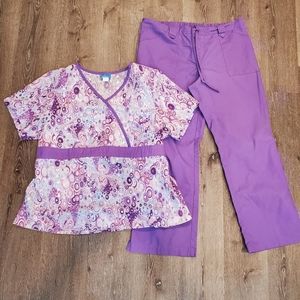 Barco scrubs set in purple. Shirt is XXL pants are XL